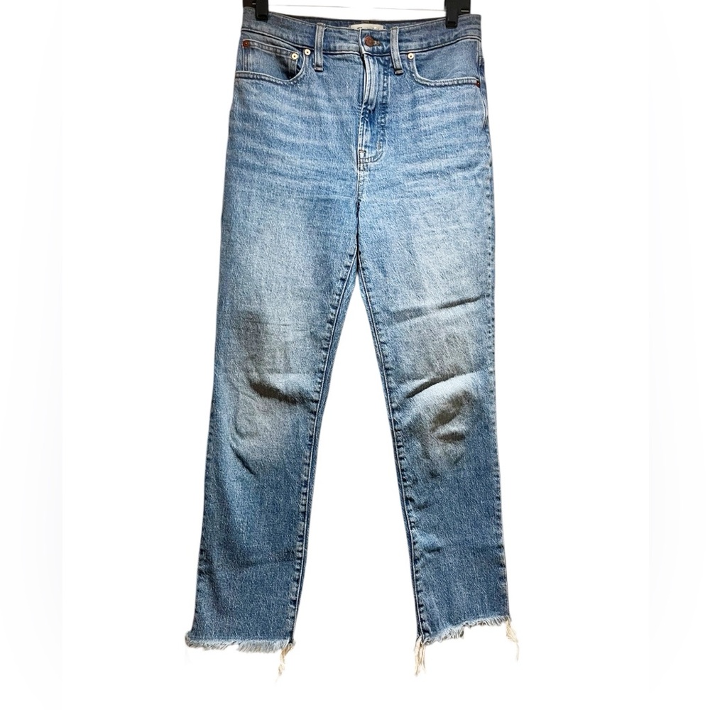 Madewell The Perfect Vintage Jean Size 4/27 Frayed Hem Medium‎ Wash